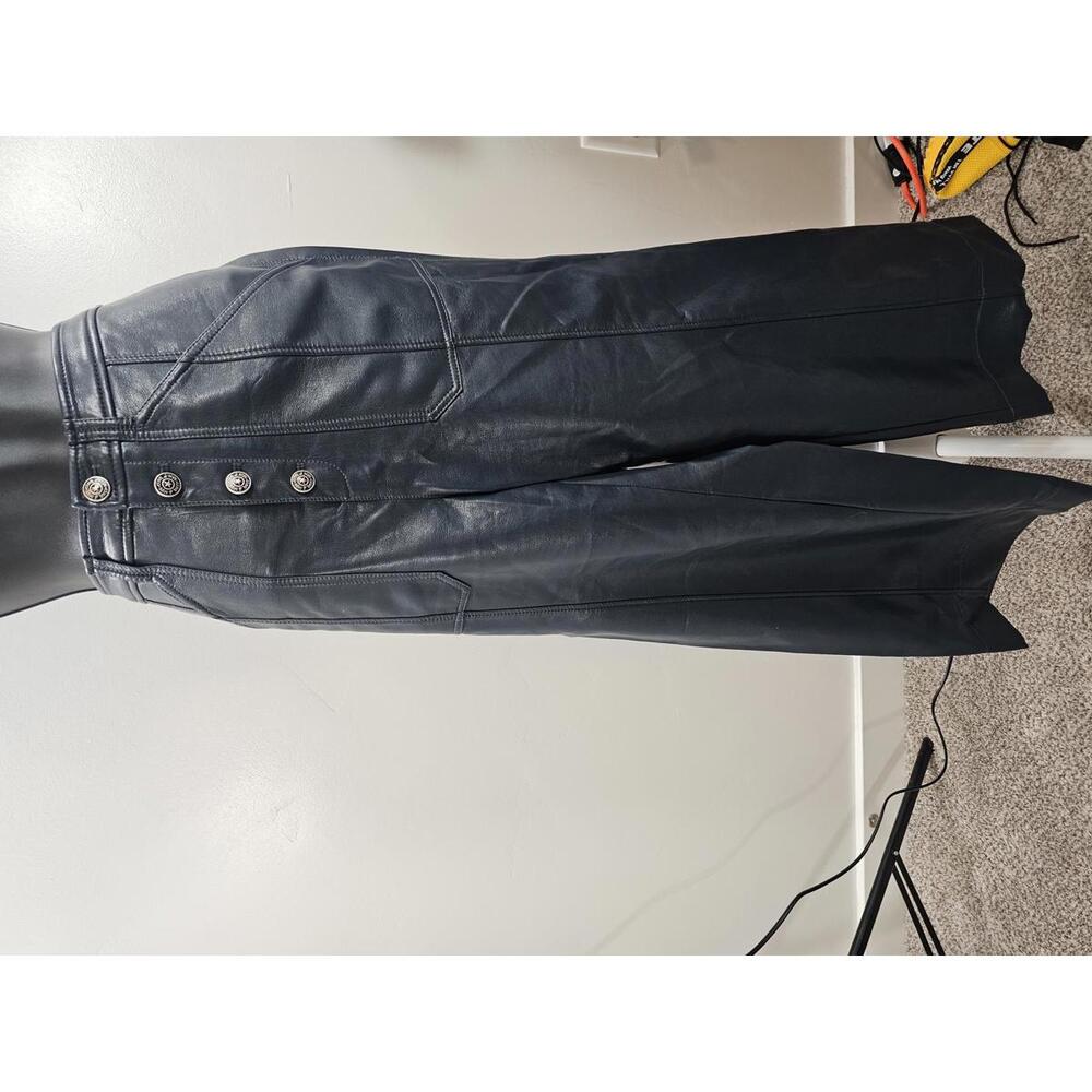 Cinq a Sept Vegan Faux Leather Benji Navy EUC